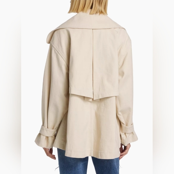 Free PeopleHighlands Double-Breasted Cotton Peacoat - Picture 13 of 16